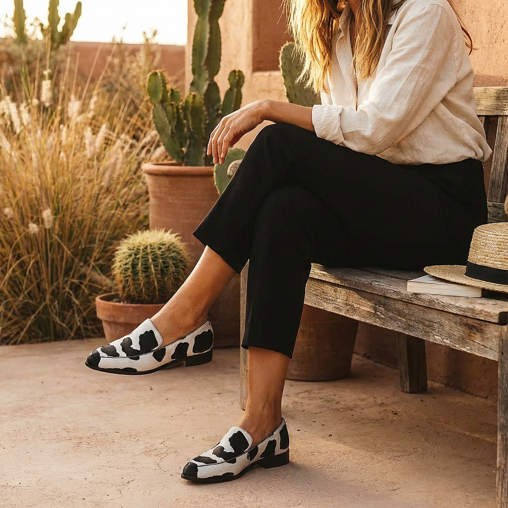 Camille | Women's Printed Slip On Loafers