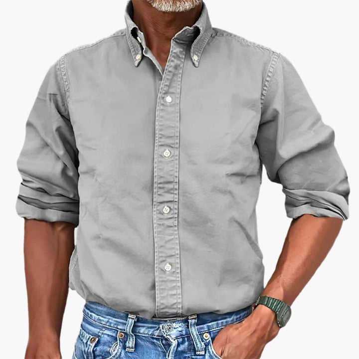 Jorvian | Men’s Button-Up Shirt in a Classic Fit
