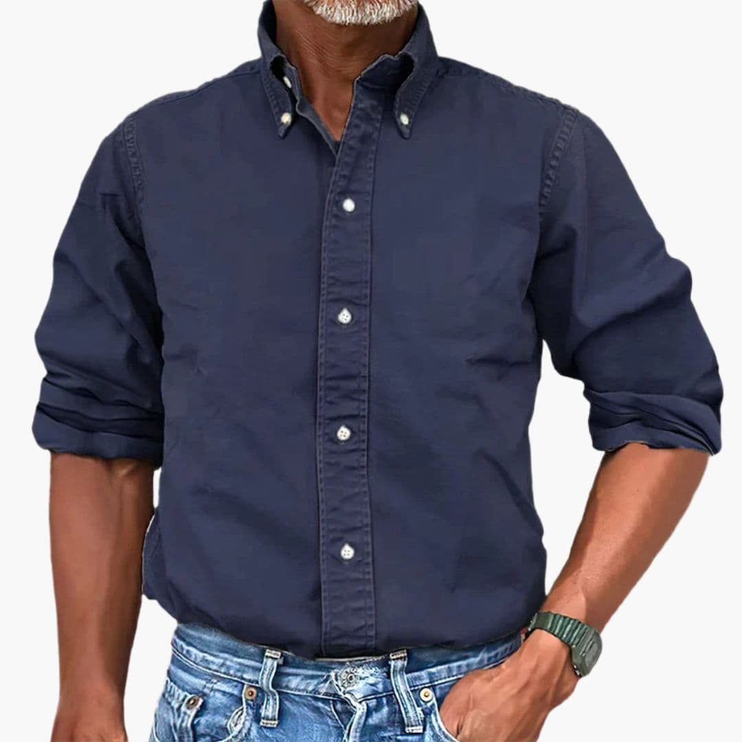 Jorvian | Men’s Button-Up Shirt in a Classic Fit