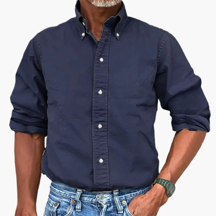 Jorvian | Men’s Button-Up Shirt in a Classic Fit