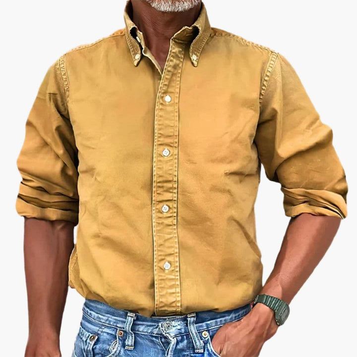 Jorvian | Men’s Button-Up Shirt in a Classic Fit