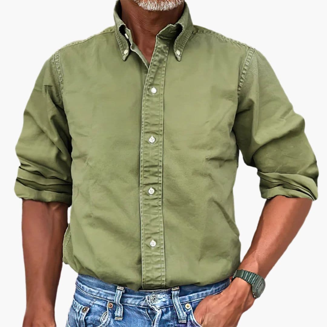 Jorvian | Men’s Button-Up Shirt in a Classic Fit