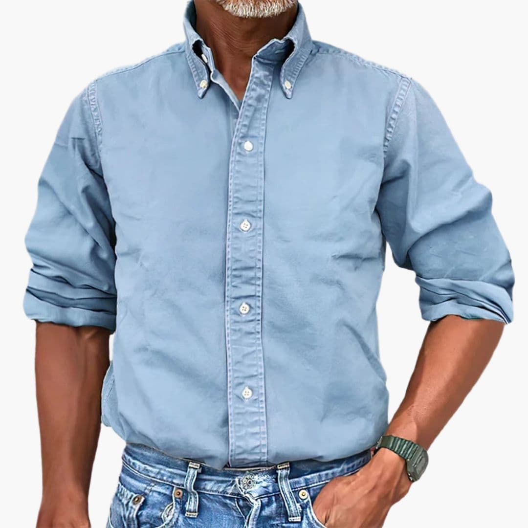Jorvian | Men’s Button-Up Shirt in a Classic Fit