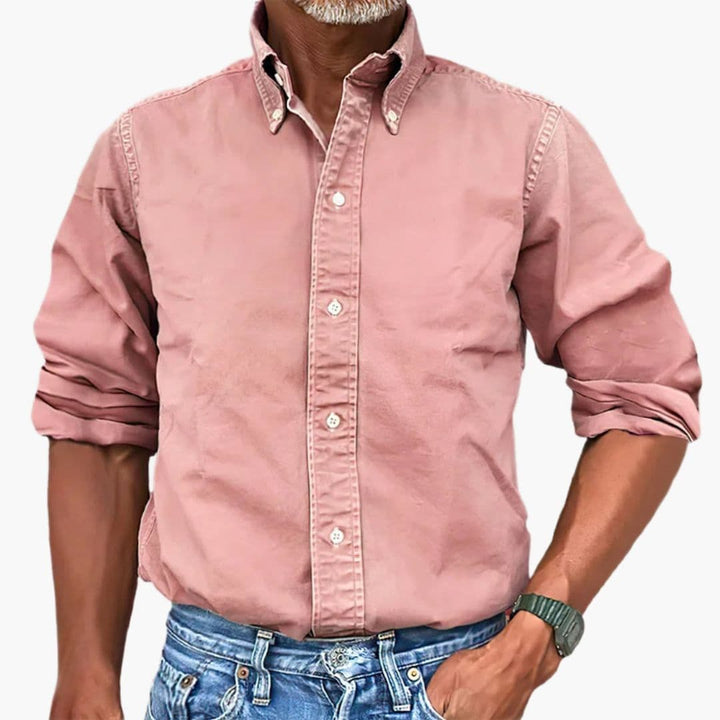 Jorvian | Men’s Button-Up Shirt in a Classic Fit