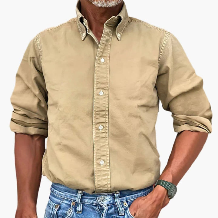 Jorvian | Men’s Button-Up Shirt in a Classic Fit