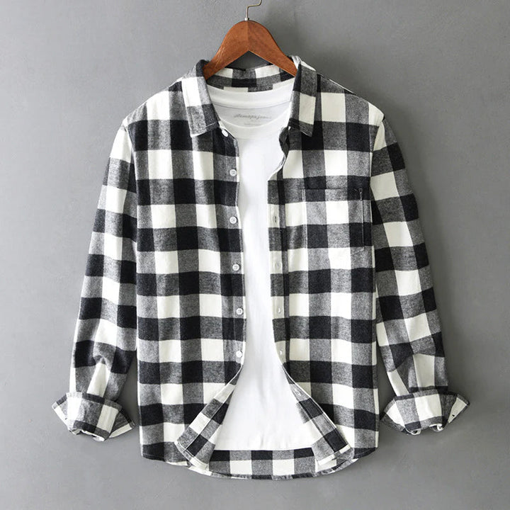 Landon | Men’s Check Casual Overshirt for Simple Layers