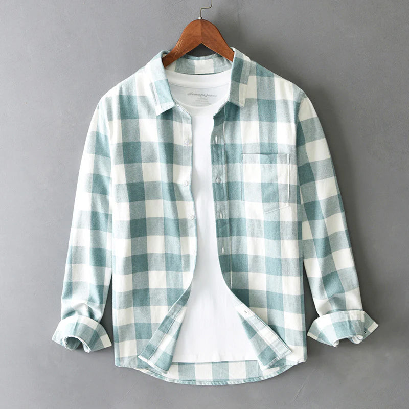Landon | Men’s Check Casual Overshirt for Simple Layers