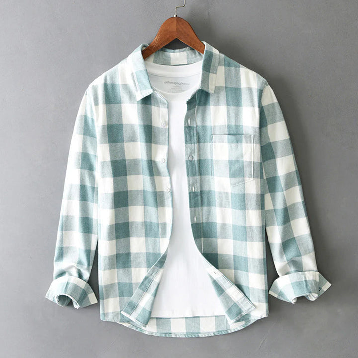 Landon | Men’s Check Casual Overshirt for Simple Layers