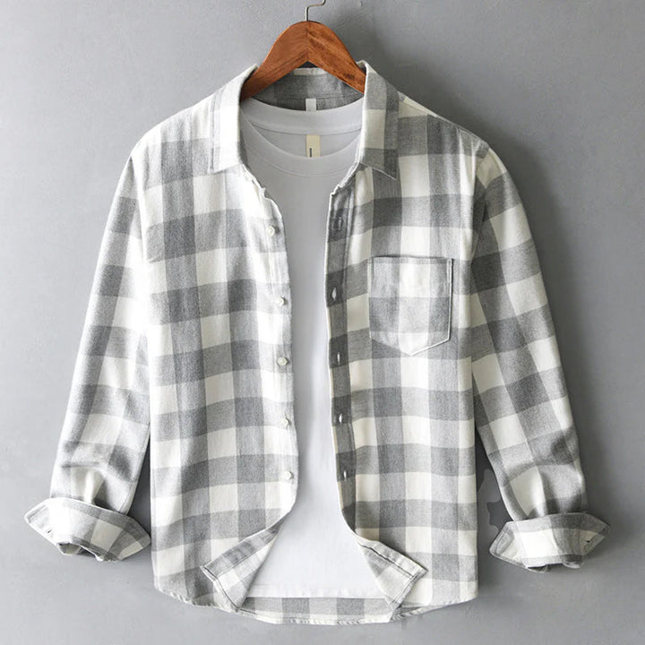 Landon | Men’s Check Casual Overshirt for Simple Layers