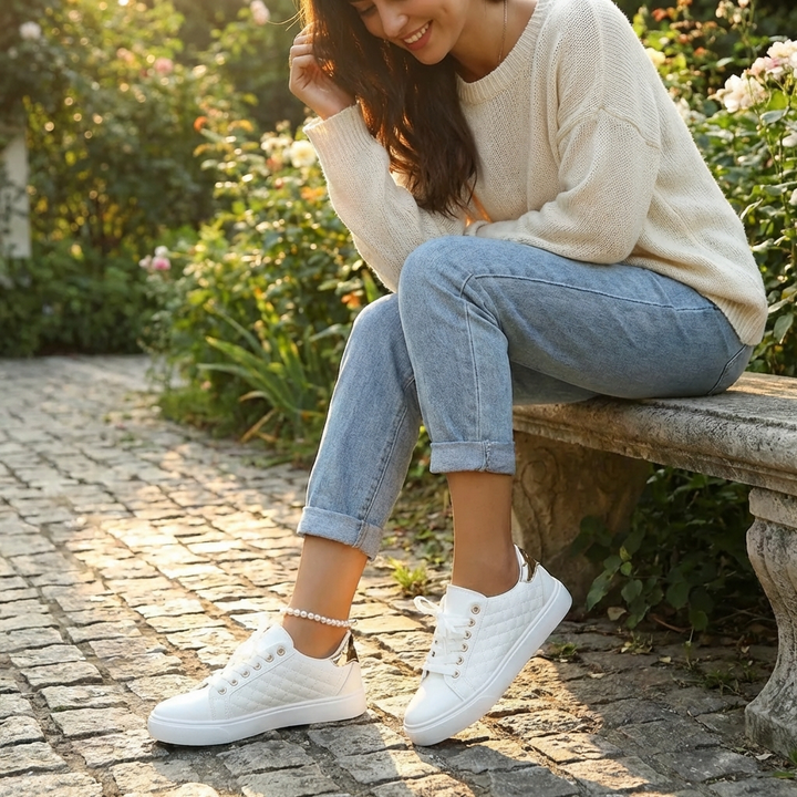 Daisy | Women's Quilted Trainers