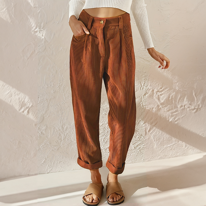 Virella | Women’s High-Waist Trousers with Relaxed Fit
