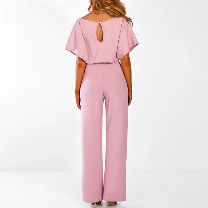 Zarela | Women’s Wide Leg Jumpsuit with Waist Tie