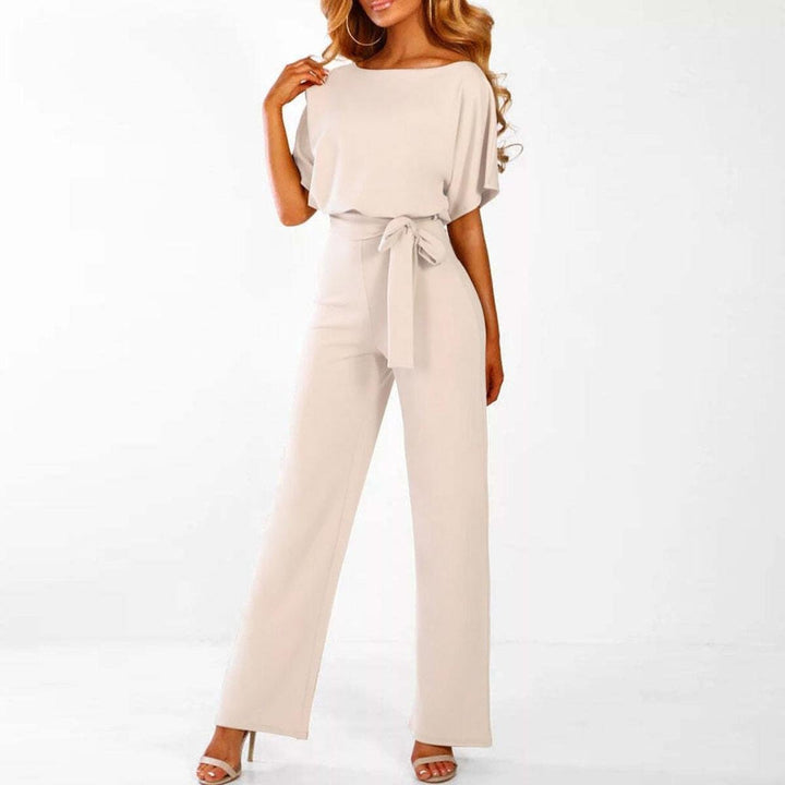 Zarela | Women’s Wide Leg Jumpsuit with Waist Tie