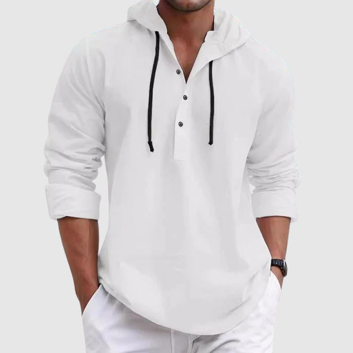 Logan | Men’s Hooded Long Sleeve Top for Relaxed Casual Moments