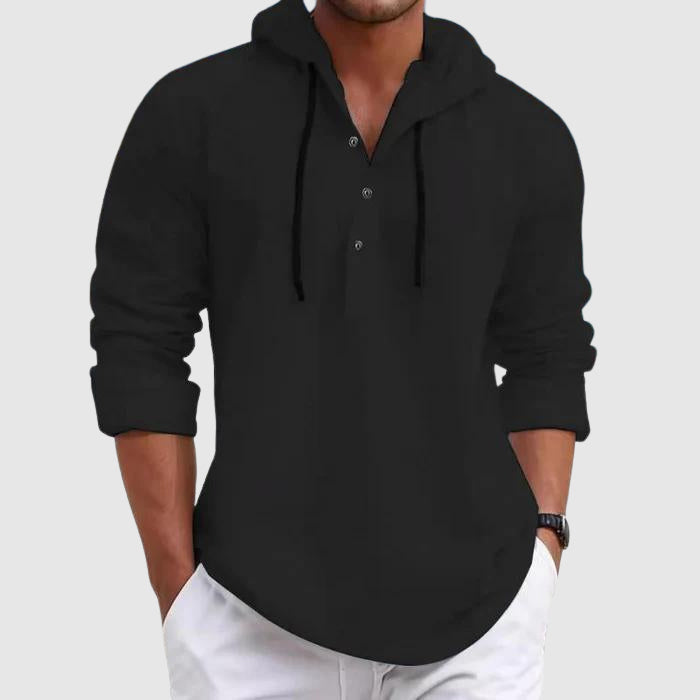 Logan | Men’s Hooded Long Sleeve Top for Relaxed Casual Moments