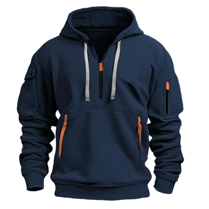 Rylan | Men’s Casual Hoodie featuring Zipped Utility Pockets