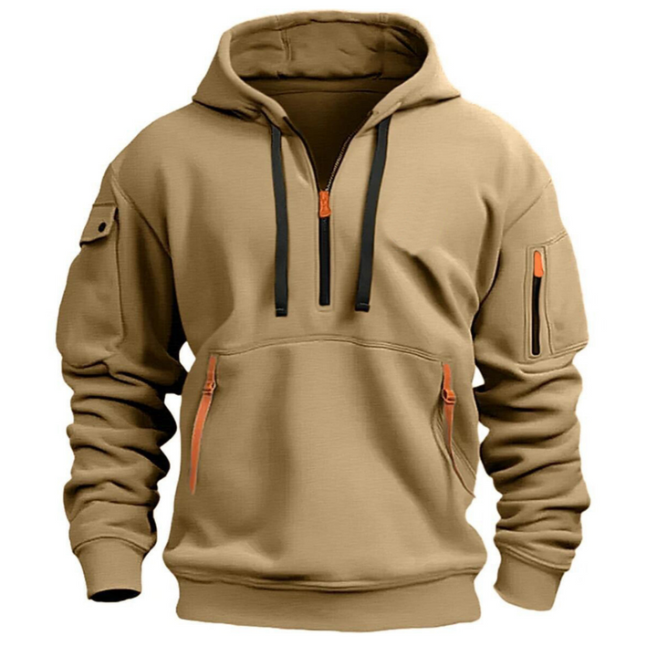 Rylan | Men’s Casual Hoodie featuring Zipped Utility Pockets