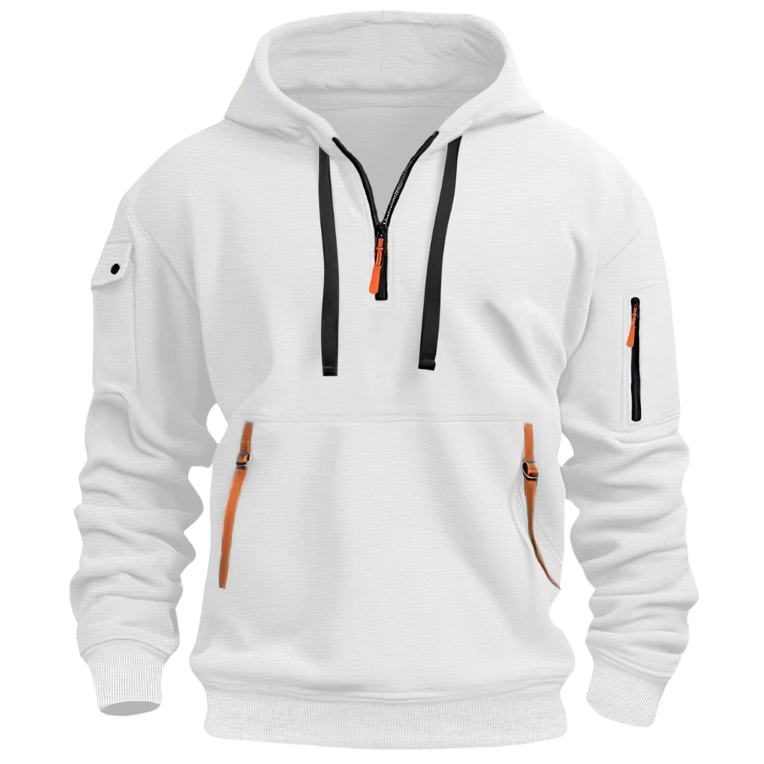 Rylan | Men’s Casual Hoodie featuring Zipped Utility Pockets