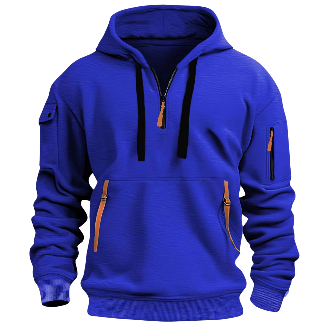 Rylan | Men’s Casual Hoodie featuring Zipped Utility Pockets