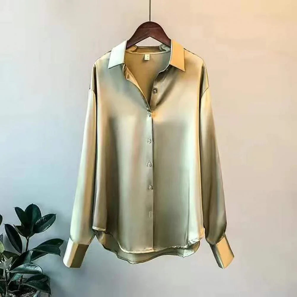 Lurevia | Women’s Button-Up Shirt with effortless flow and movement