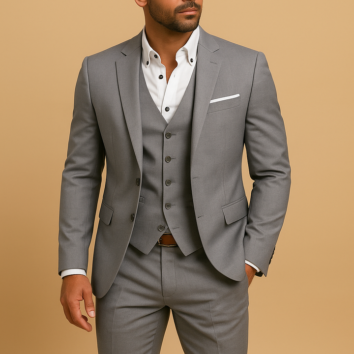 Nexorin | Men’s Three-Piece Suit with defined formal impression