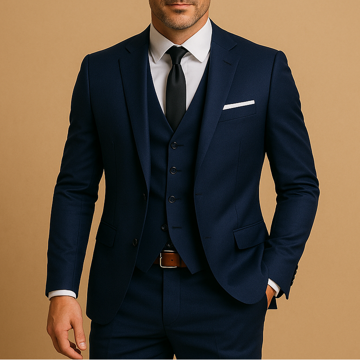 Nexorin | Men’s Three-Piece Suit with defined formal impression