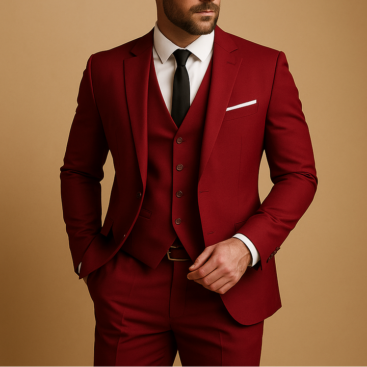Nexorin | Men’s Three-Piece Suit with defined formal impression