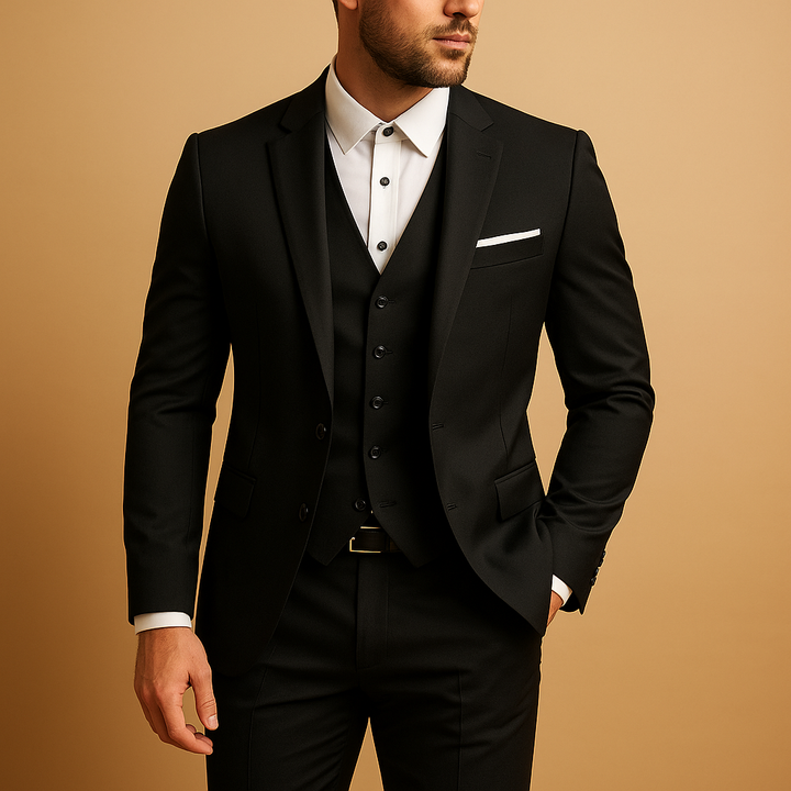 Nexorin | Men’s Three-Piece Suit with defined formal impression