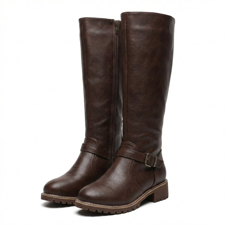 Imogen | Women's Knee High Zip Detail Boots