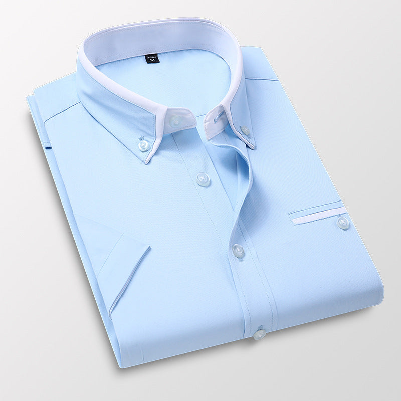 Orvello | Men’s Button-Up Shirt featuring contrast collar element