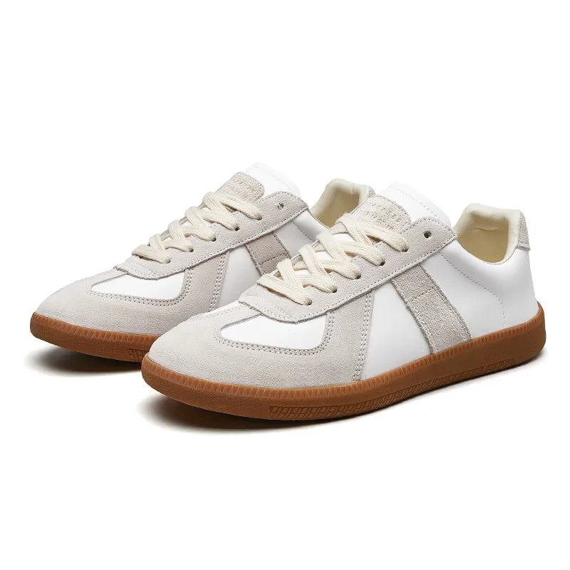 Draxen | Men’s Lace-Up Trainers with two-tone panel composition