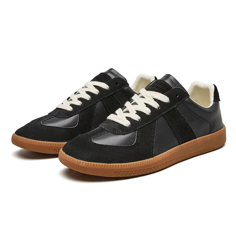 Draxen | Men’s Lace-Up Trainers with two-tone panel composition