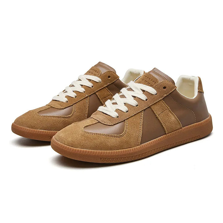 Draxen | Men’s Lace-Up Trainers with two-tone panel composition
