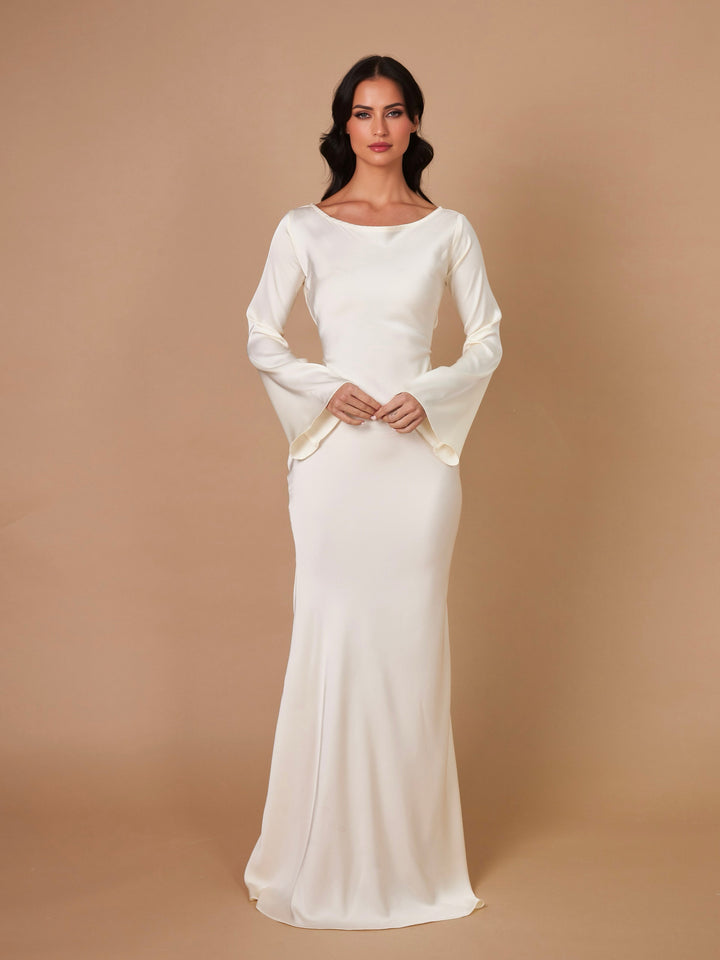 Sorielle | Women’s Long Sleeve Maxi Dress with sleek body contour