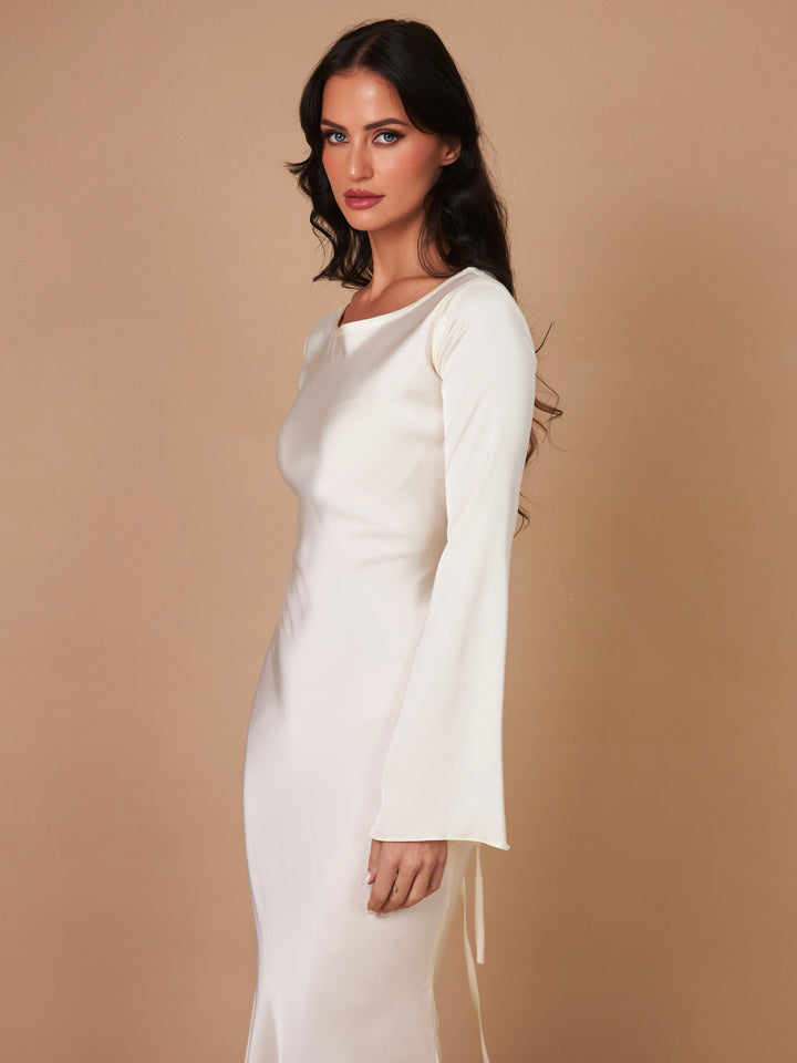 Sorielle | Women’s Long Sleeve Maxi Dress with sleek body contour