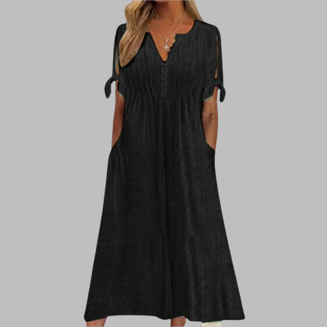 Iris | Women’s White Midi Dress for Easy Summer Styling
