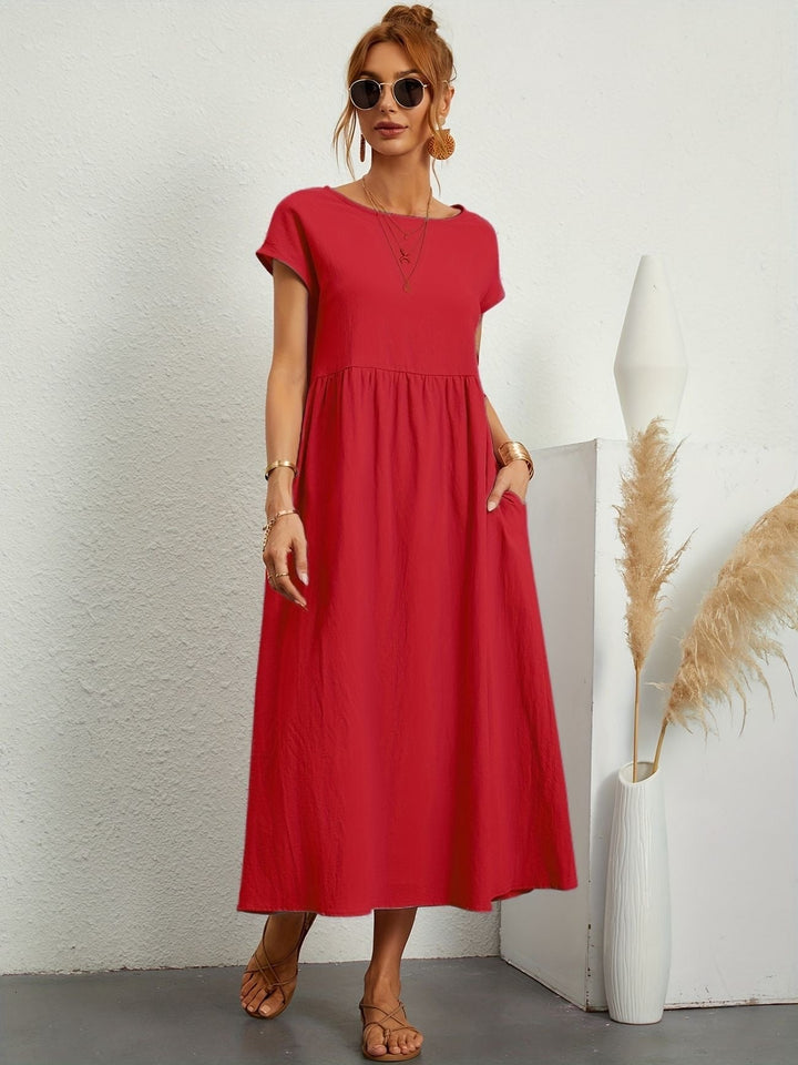 Elmira | Women’s Midi Dress with Relaxed Fit