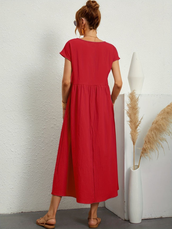 Elmira | Women’s Midi Dress with Relaxed Fit