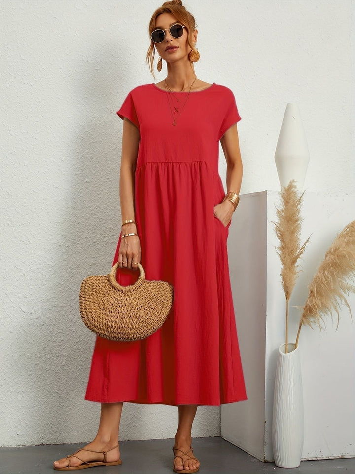 Elmira | Women’s Midi Dress with Relaxed Fit