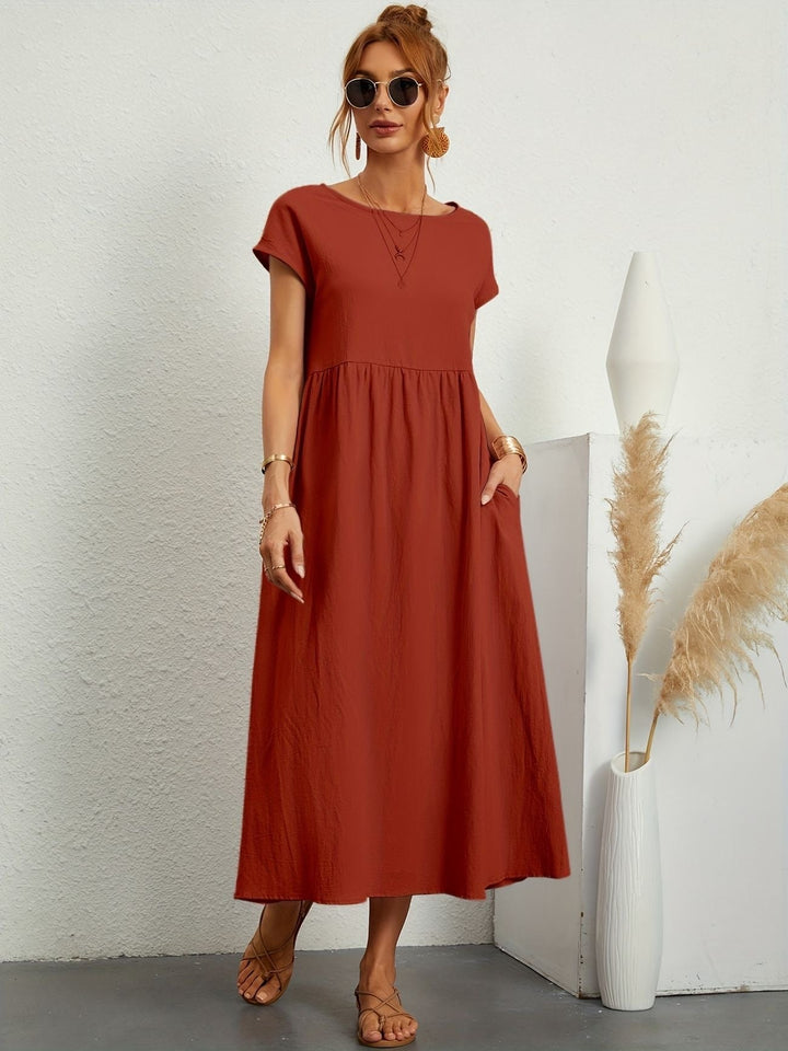 Elmira | Women’s Midi Dress with Relaxed Fit