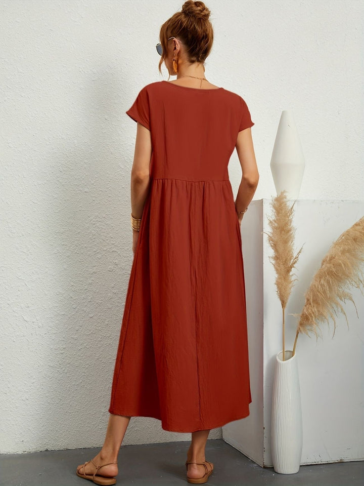 Elmira | Women’s Midi Dress with Relaxed Fit