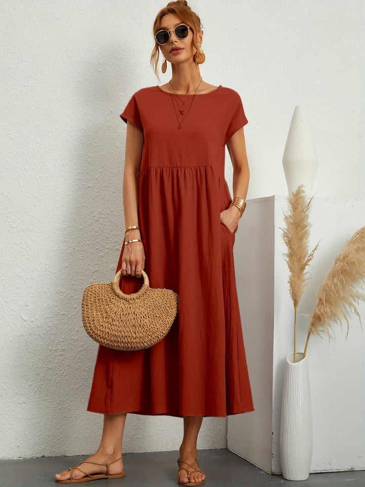 Elmira | Women’s Midi Dress with Relaxed Fit