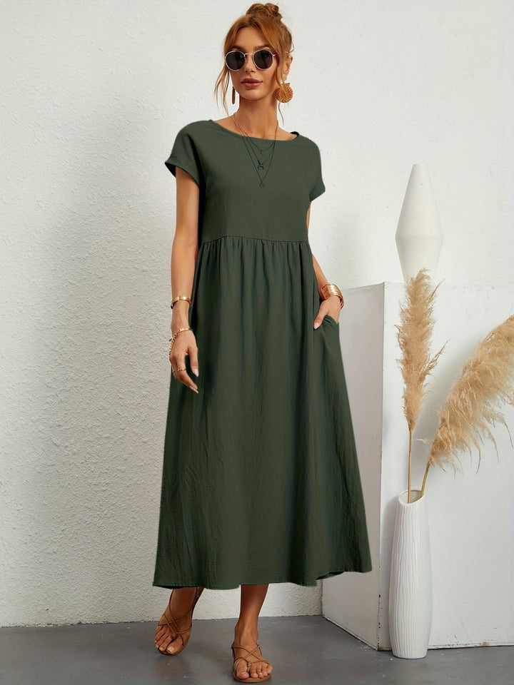 Elmira | Women’s Midi Dress with Relaxed Fit