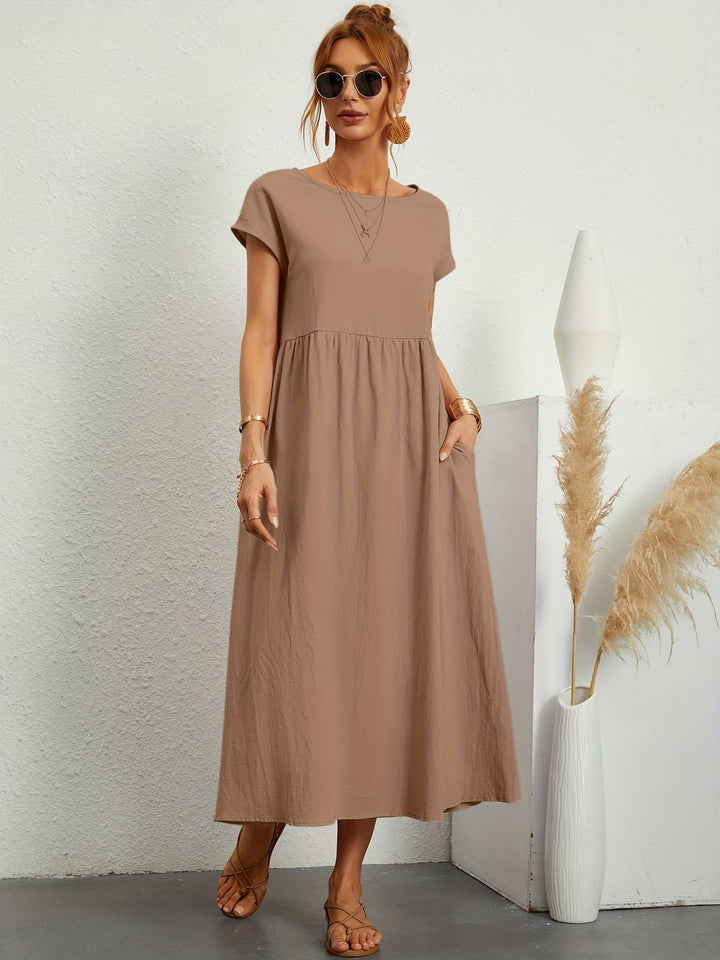 Elmira | Women’s Midi Dress with Relaxed Fit