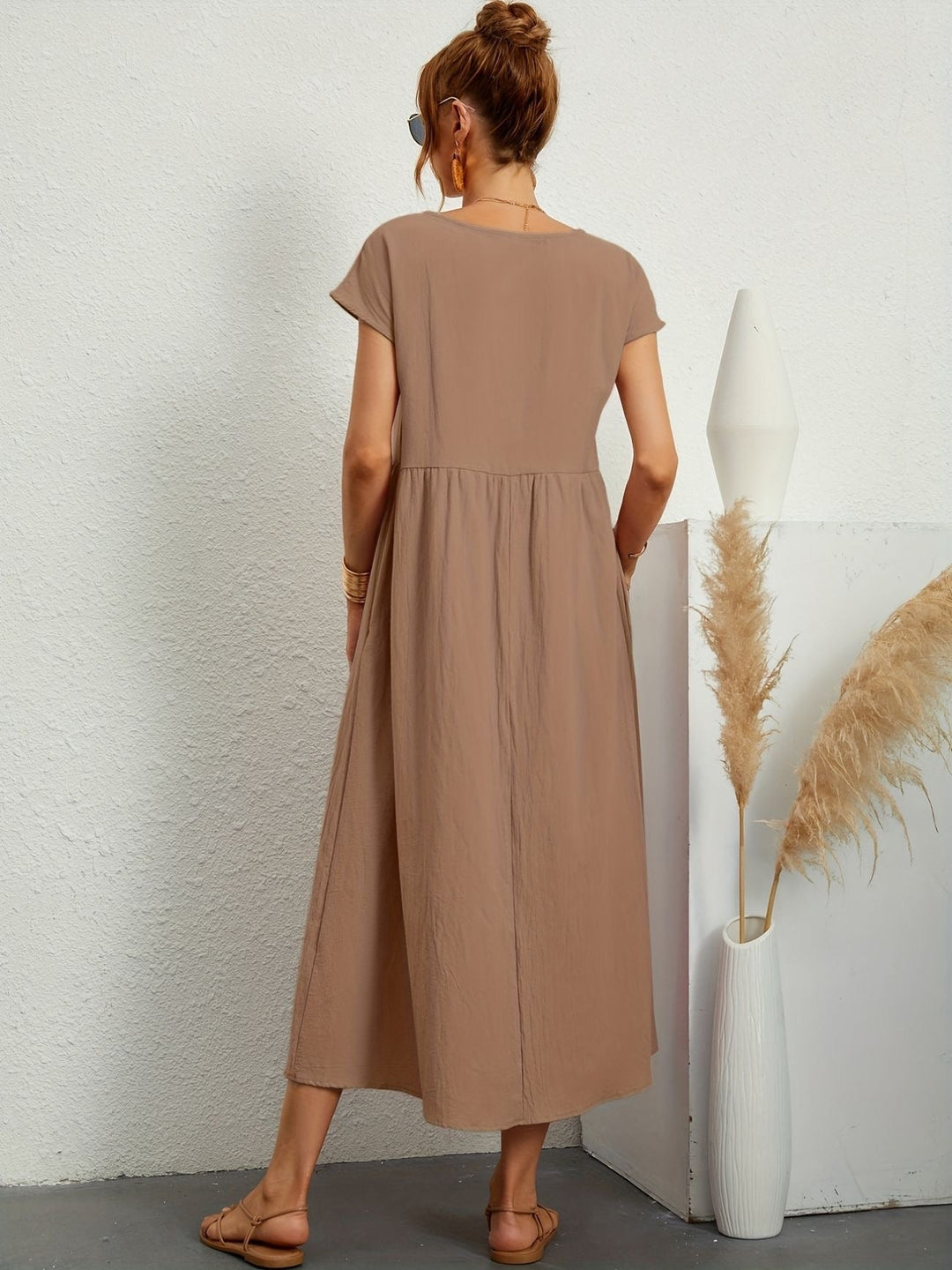 Elmira | Women’s Midi Dress with Relaxed Fit