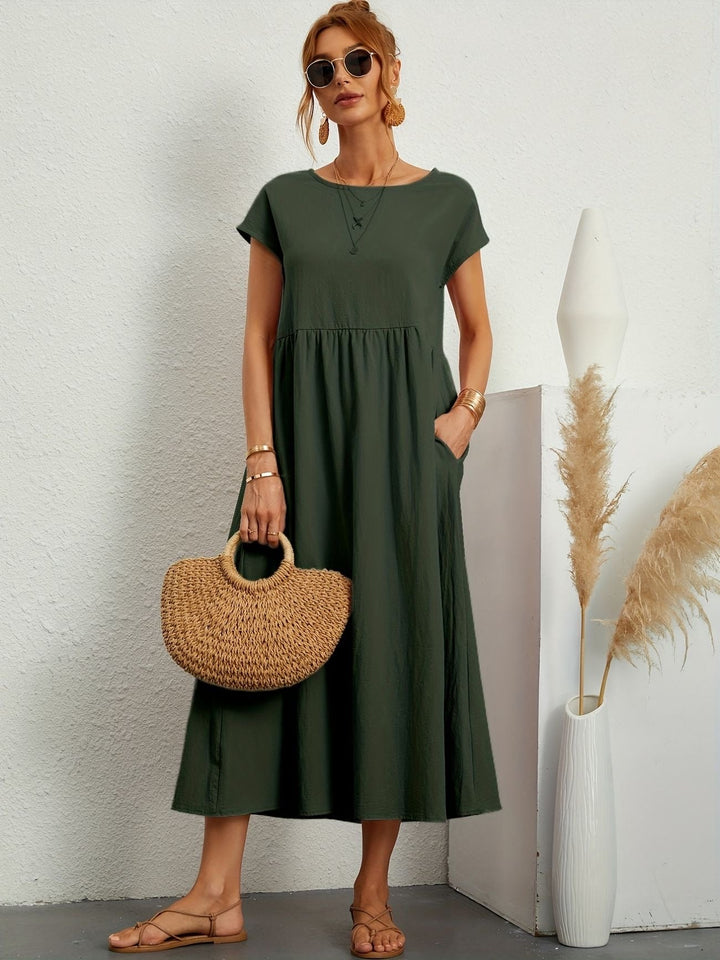 Elmira | Women’s Midi Dress with Relaxed Fit
