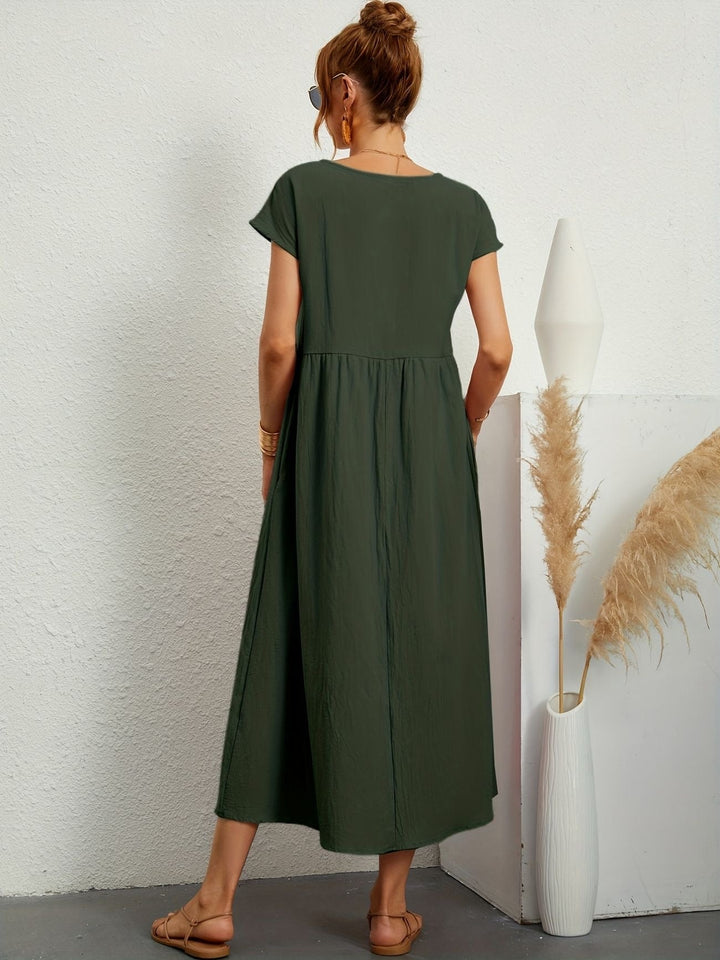 Elmira | Women’s Midi Dress with Relaxed Fit