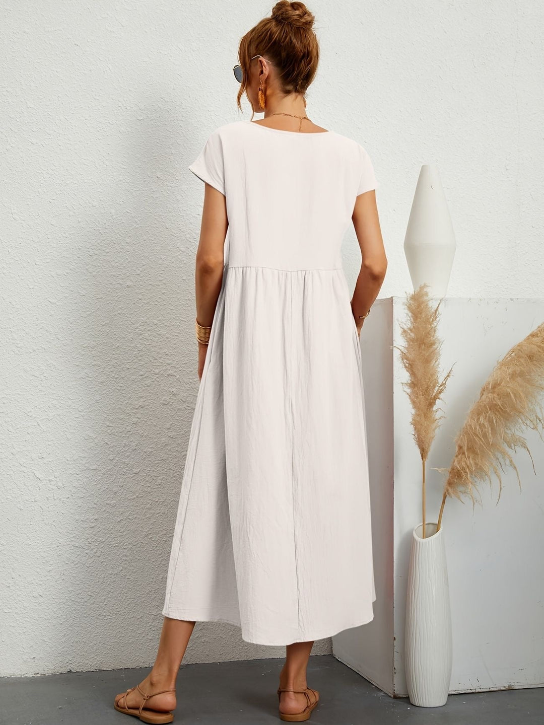 Elmira | Women’s Midi Dress with Relaxed Fit