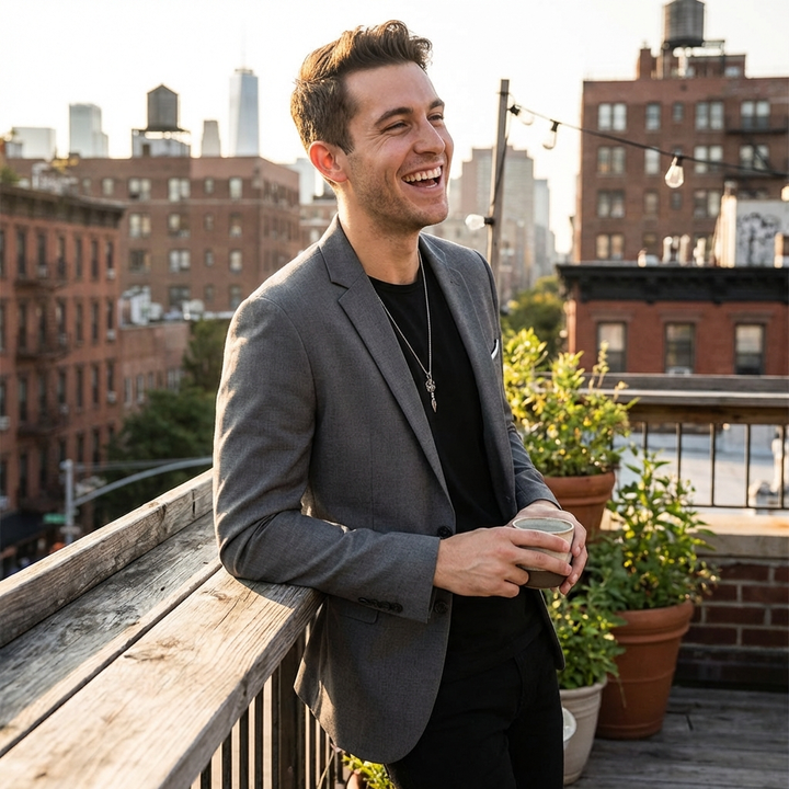 Nathan | Men's Slim Fit Blazer With Notch Lapel