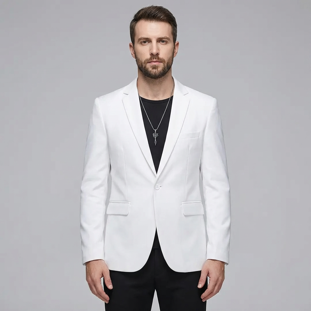Nathan | Men's Slim Fit Blazer With Notch Lapel